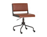 Davis Office Chair - Dark Bronze - Rust Tan (6573198016614)