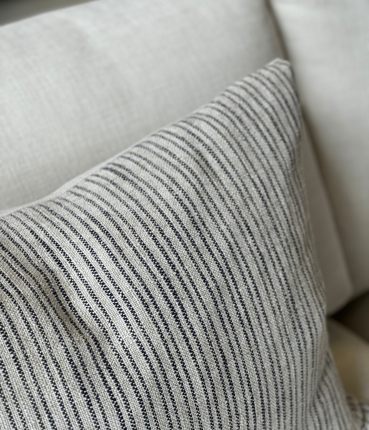 Country Stripe Linen Pillow