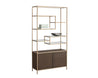 Stamos Bookcase - Gold - Raw Umber (4344287690854)