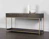 Rebel Console Table With Drawers - Gold - Charcoal Grey (6573181632614)