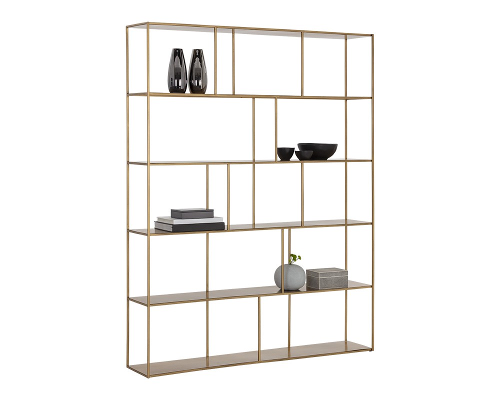 Eiffel Bookcase - Extra Large - Antique Brass (6573179928678)