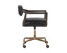Keagan Office Chair - Cortina Black Leather (6573198278758)