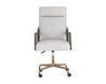 Collin Office Chair - Saloon Light Grey Leather (6573197721702)