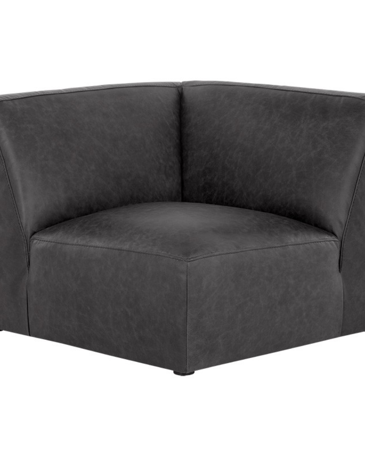 Watson Modular - Corner Chair - Marseille Black Leather