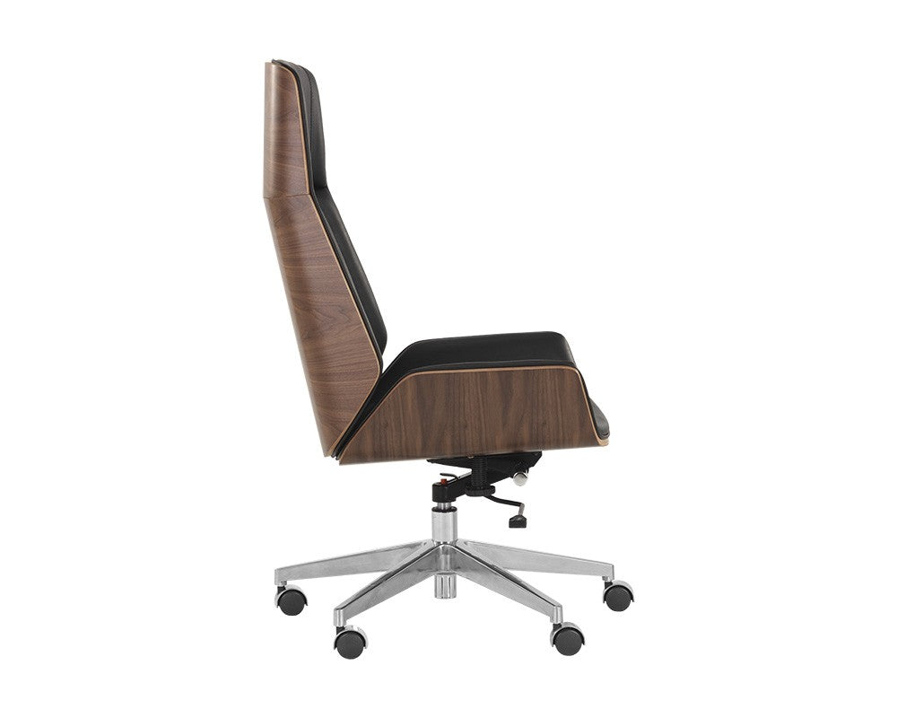 Rhett Office Chair - Dillon Black (6573198835814)