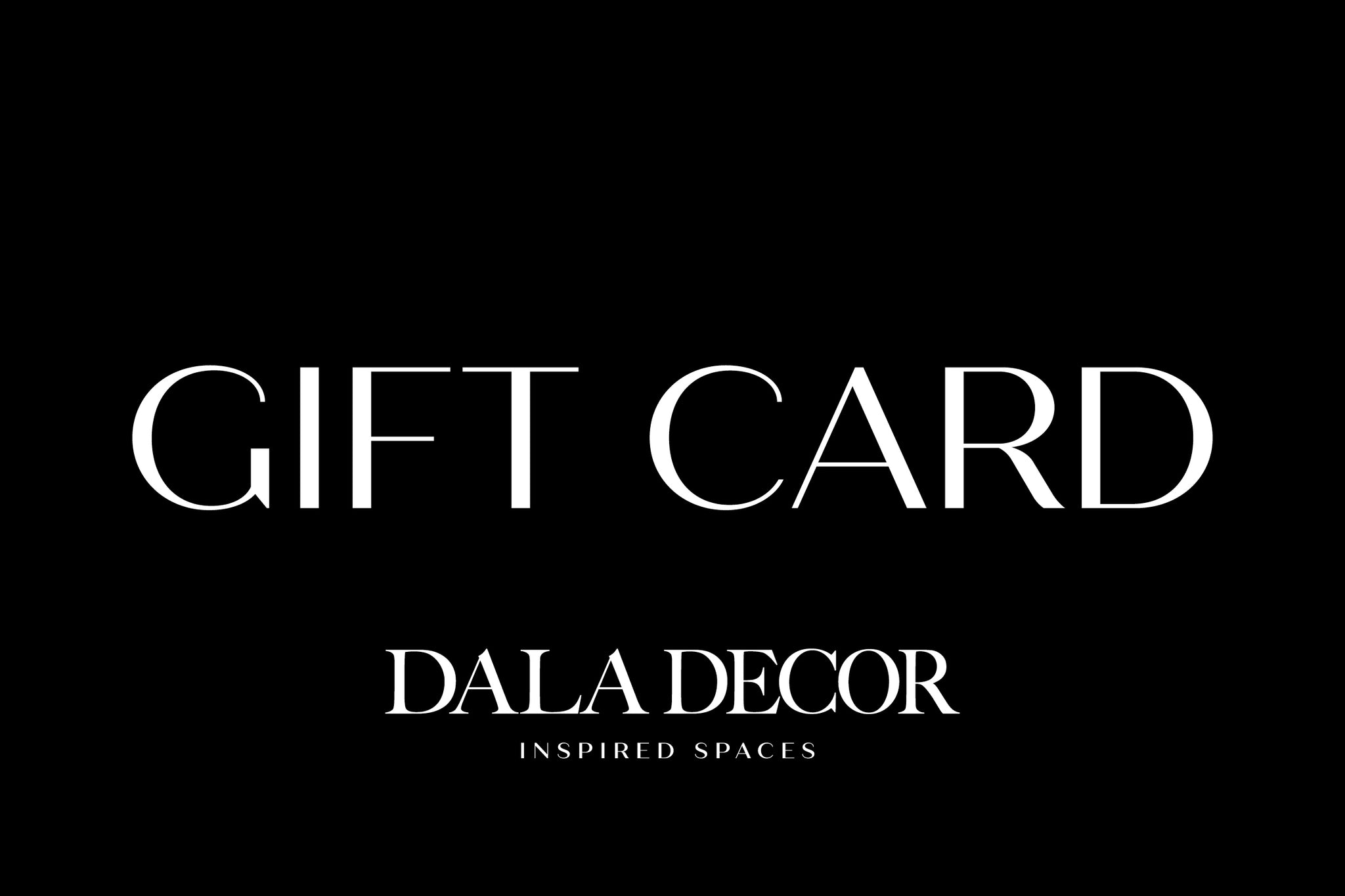 Dala Decor Gift card.